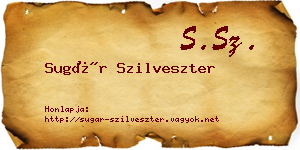 Sugár Szilveszter névjegykártya